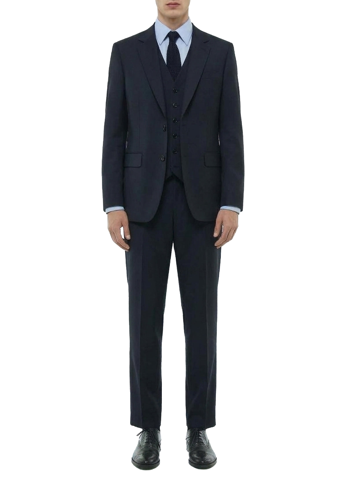 Wool suit waistcoat - Navy