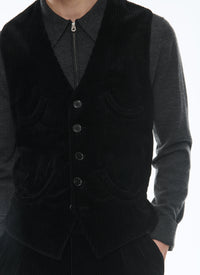 Noir Gilet - Noir