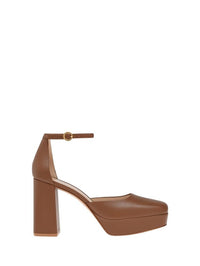 Escarpins Vian 95 en cuir lisse - Brun