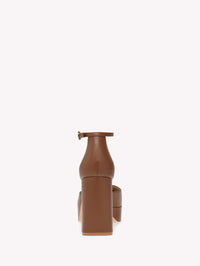 Escarpins Vian 95 en cuir lisse - Brun