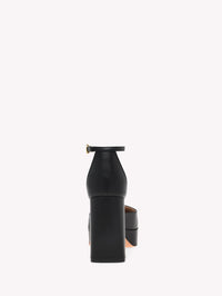 Escarpins Vian 70 en cuir lisse - Noir