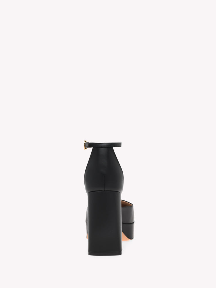 Escarpins Vian 70 en cuir lisse - Noir