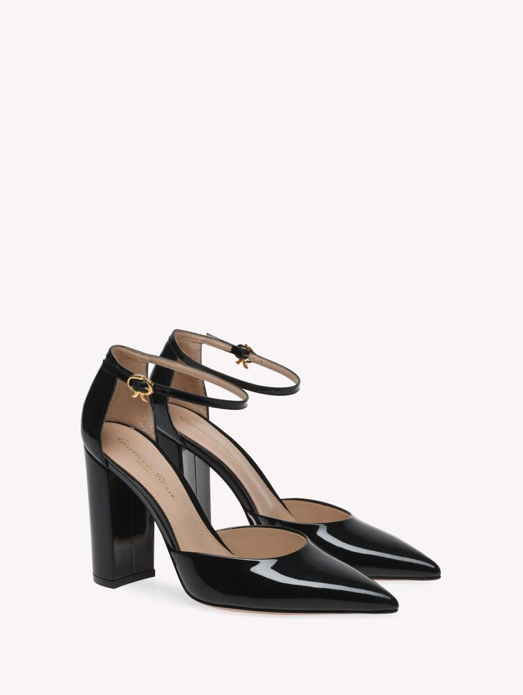 Escarpins Piper Anklet en cuir lisse - Noir