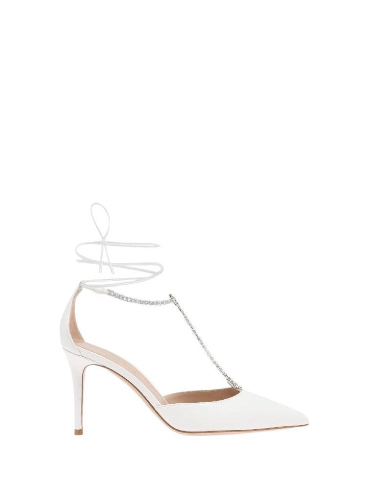 Escarpins Brilliant 85 en cuir lisse - Blanc