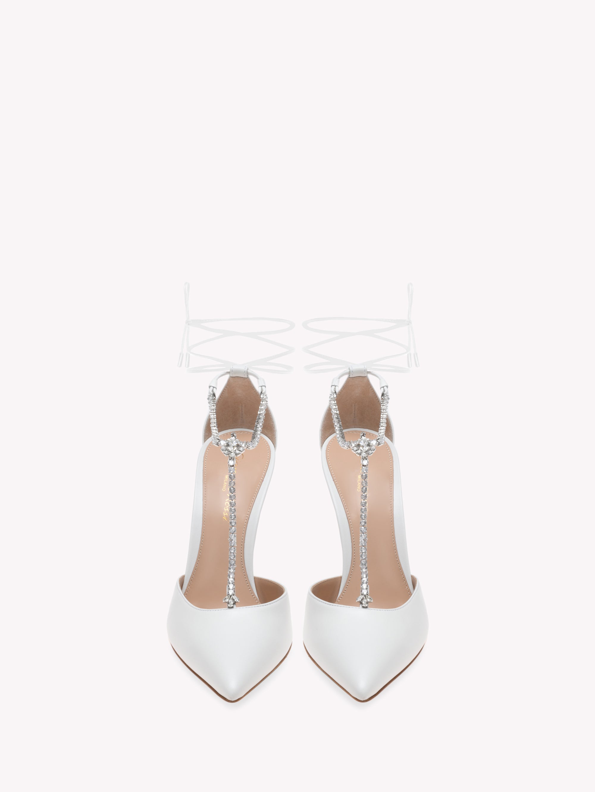 Escarpins Brilliant 85 en cuir lisse - Blanc