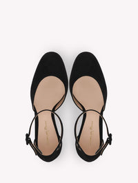 Escarpins Holly d'Orsay 120 en daim - Noir