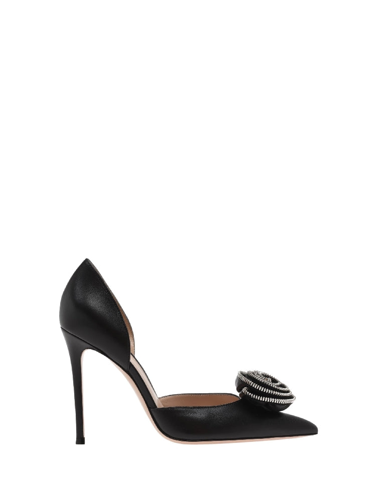 Karina 105 pumps in smooth leather - Black
