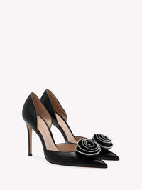 Escarpins Karina 105 en cuir lisse - Noir