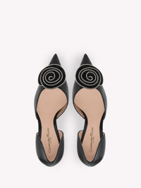 Escarpins Karina 105 en cuir lisse - Noir