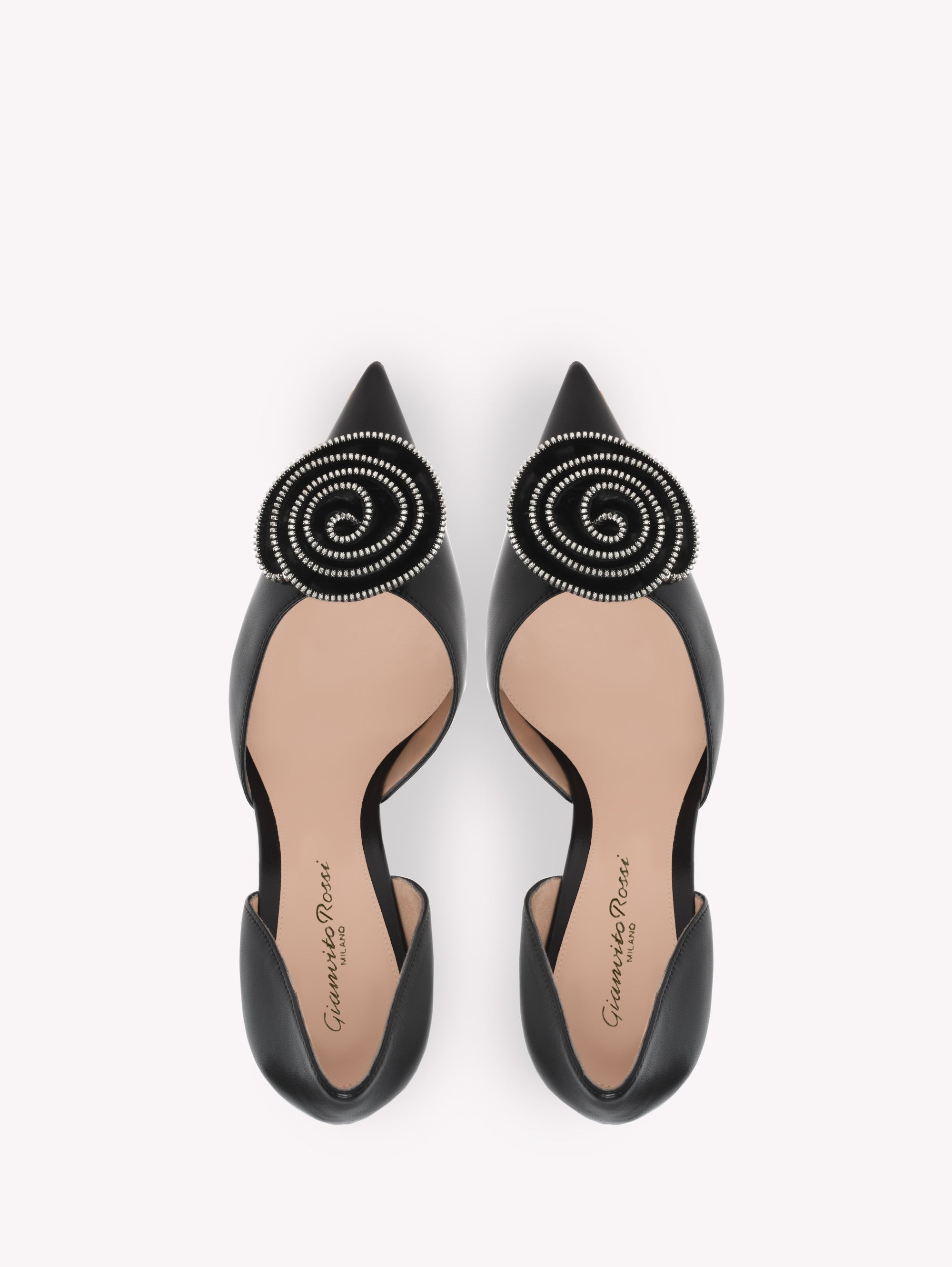 Escarpins Karina 105 en cuir lisse - Noir