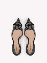Karina 105 pumps in smooth leather - Black