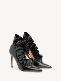 Escarpins Gabrielle 105 en cuir lisse - Noir