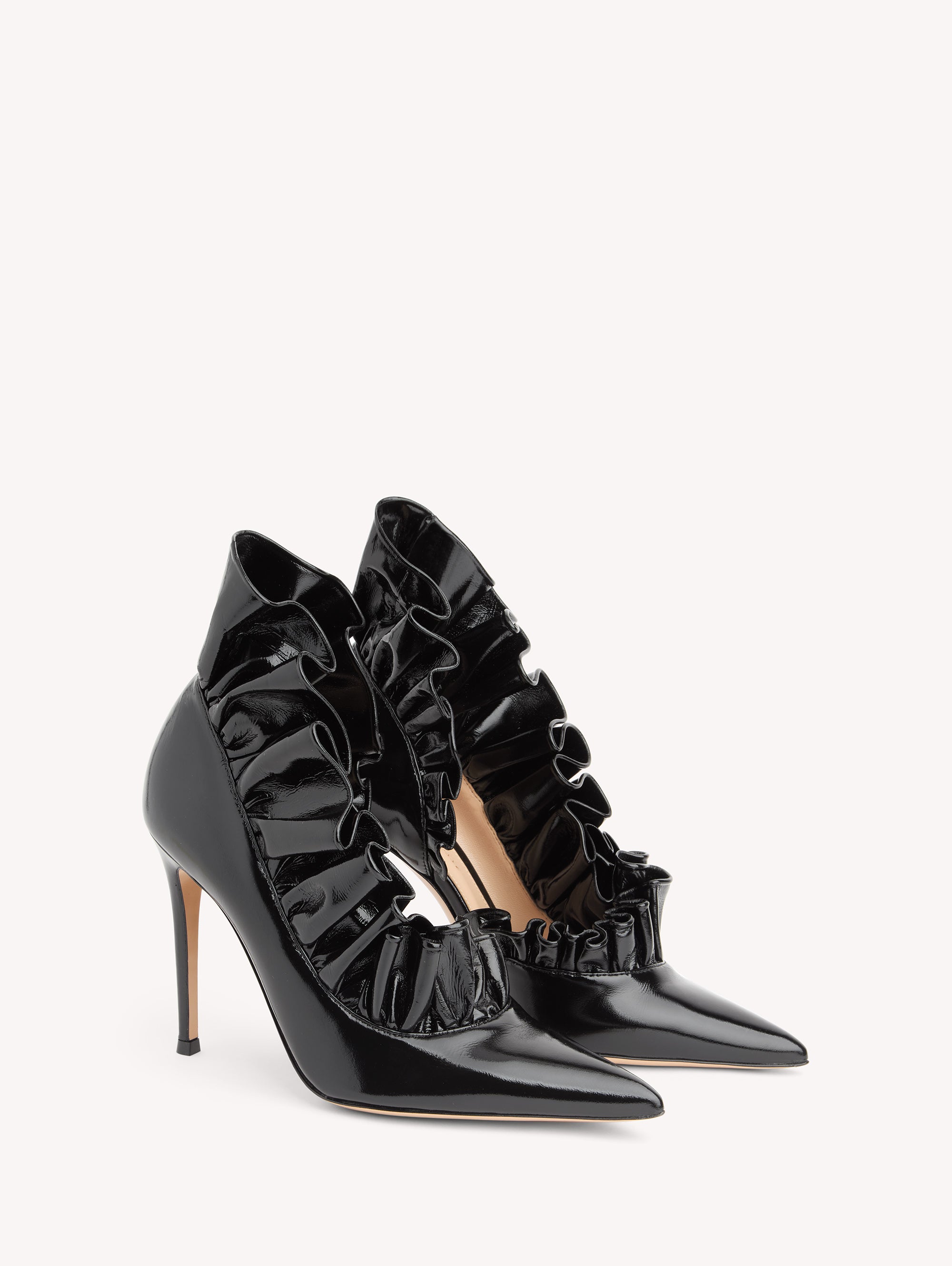 Escarpins Gabrielle 105 en cuir lisse - Noir
