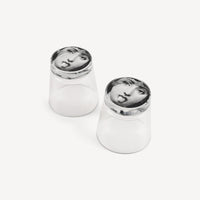Set of 2 Tema e Variazioni glasses n°82 - Black & White