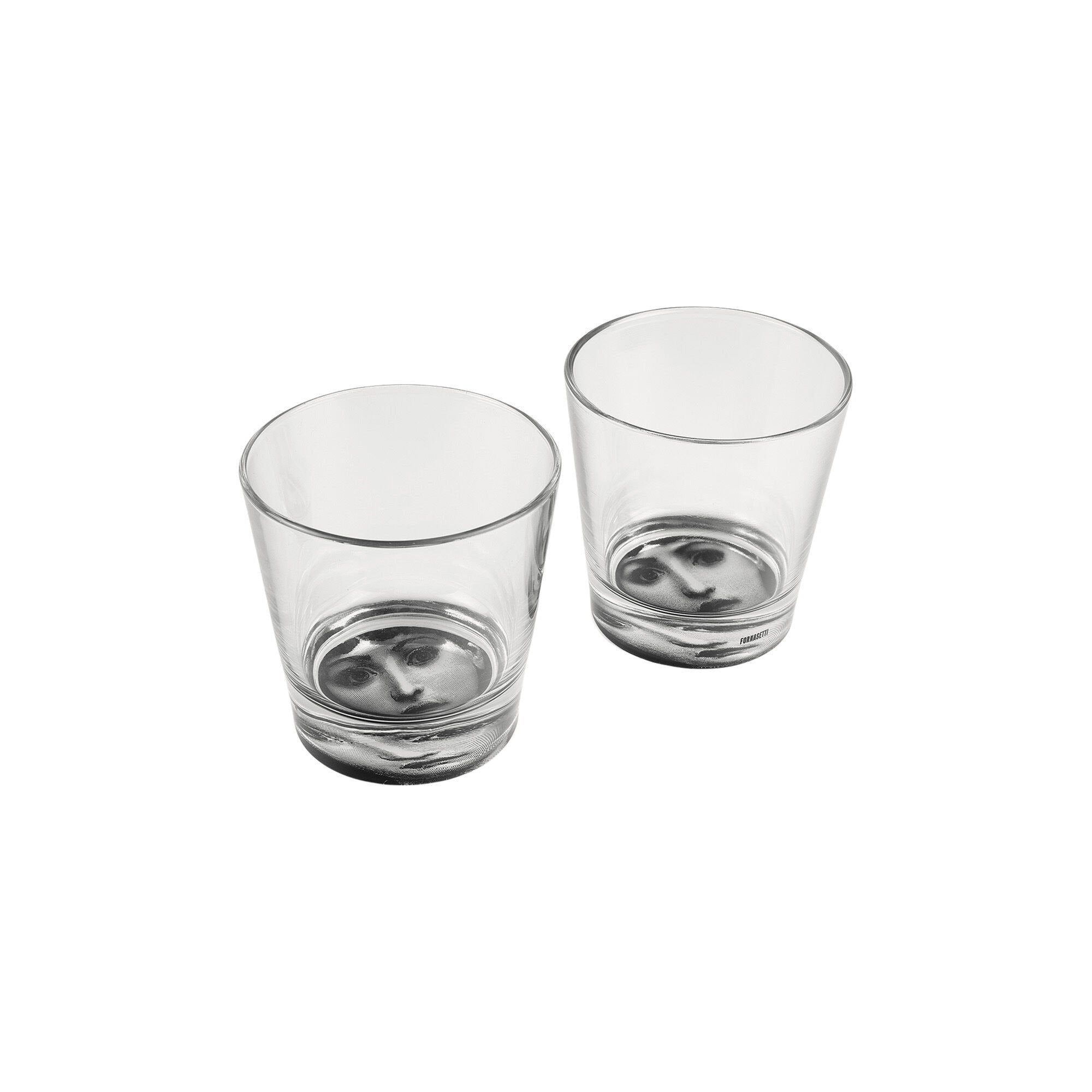 Set of 2 Tema e Variazioni glasses n°237 - Black & White