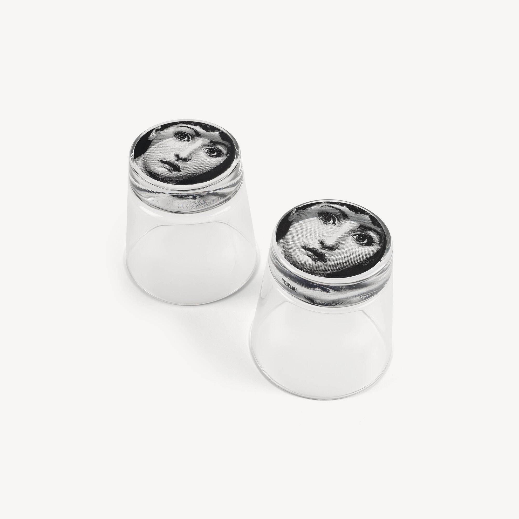 Set of 2 Tema e Variazioni glasses n°237 - Black & White