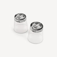 Set of 2 Tema e Variazioni glasses n°344 - Black & White