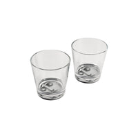 Set of 2 Tema e Variazioni glasses n°376 - Black & White