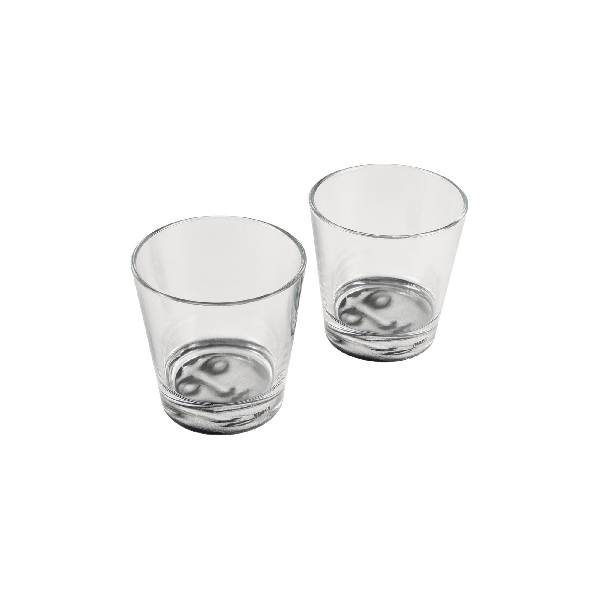 Set of 2 Tema e Variazioni glasses n°376 - Black & White