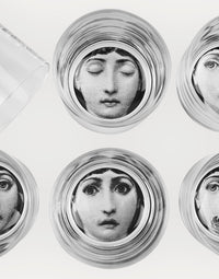 Set of 6 Tema e Variazioni glasses - Black & White