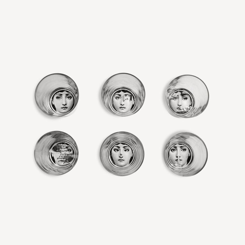 Tema e Variazioni glass set - Black & White