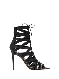 Sandales Catherine 105 en cuir lisse - Noir