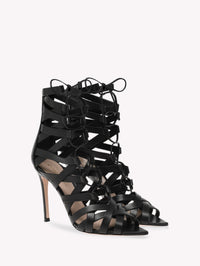 Sandales Catherine 105 en cuir lisse - Noir