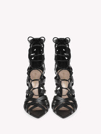 Sandales Catherine 105 en cuir lisse - Noir