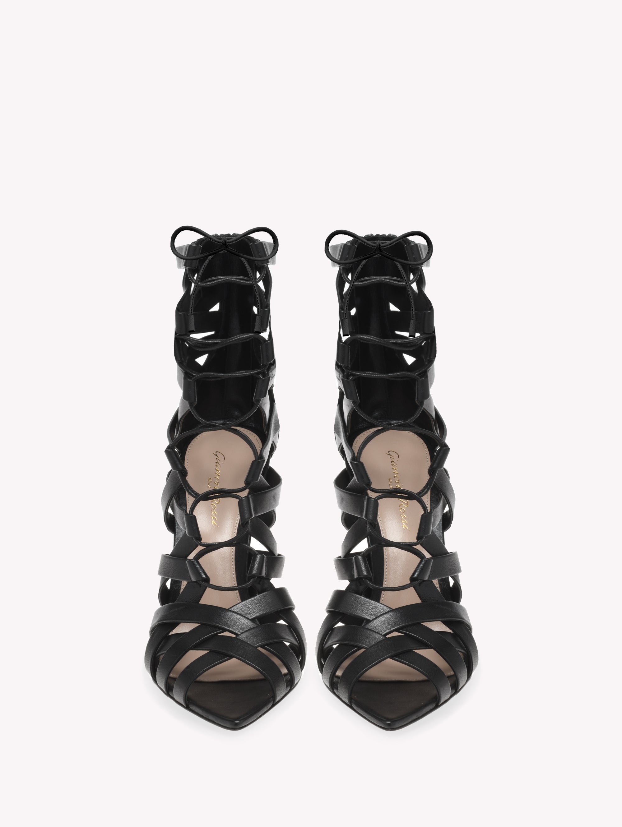 Sandales Catherine 105 en cuir lisse - Noir