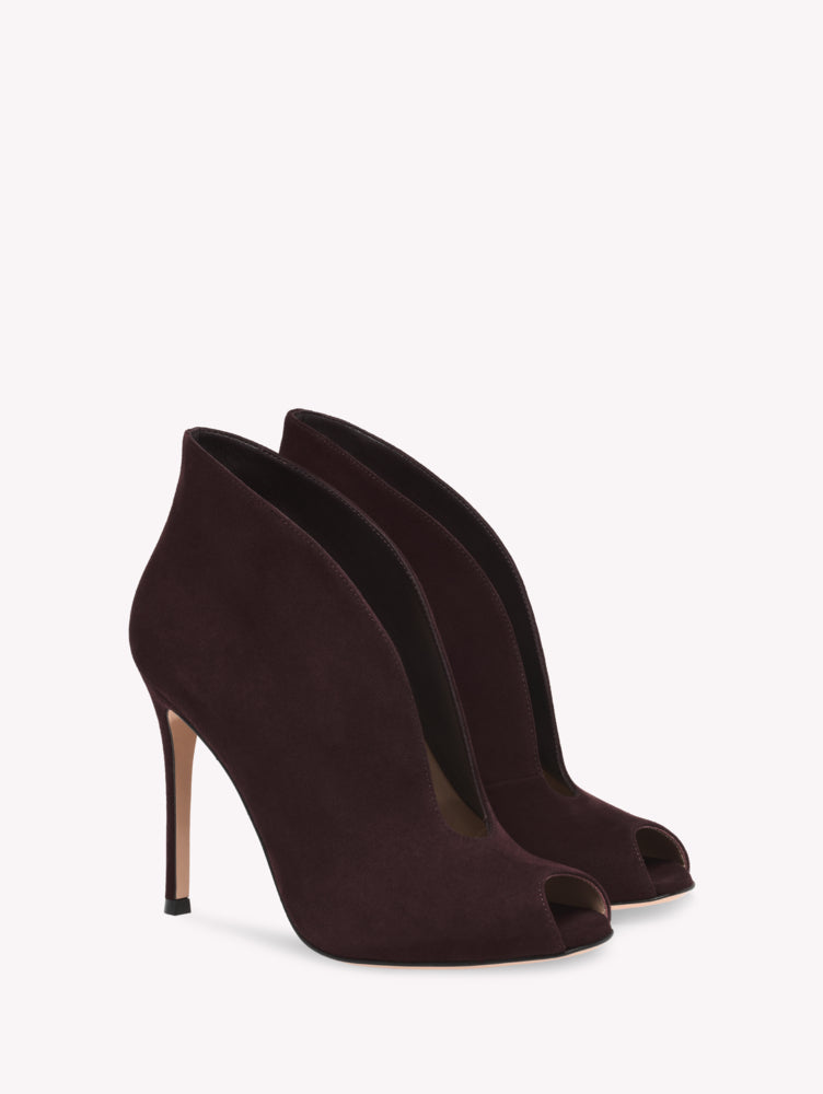 Escarpins Vamp 105 en daim - Rouge