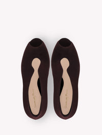 Escarpins Vamp 105 en daim - Rouge