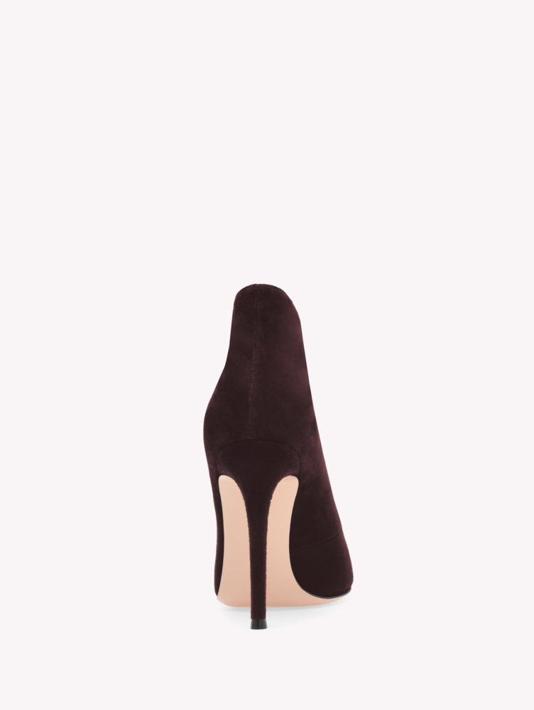 Escarpins Vamp 105 en daim - Rouge