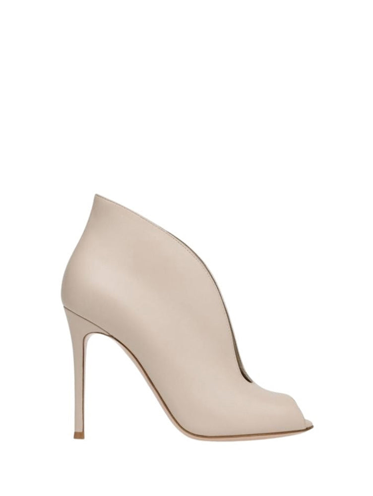 Escarpins Vamp 105 en cuir lisse - Neutre