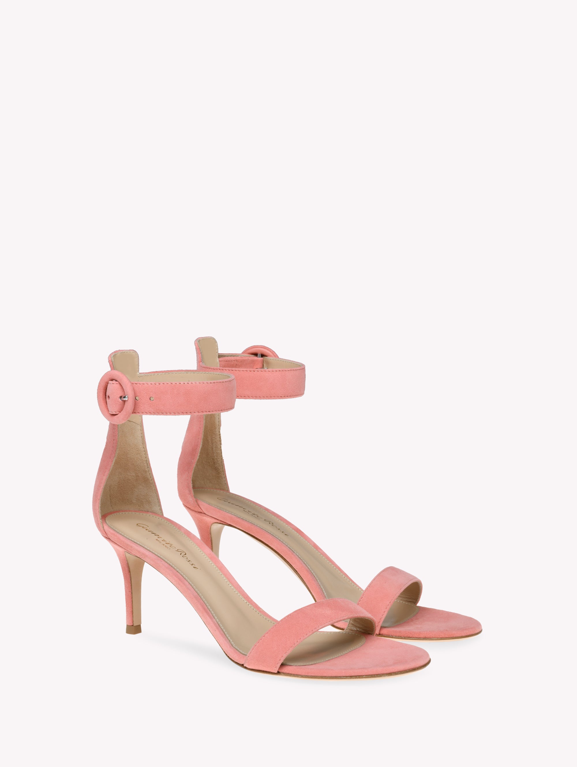Sandales Portofino 70 en daim - Rose