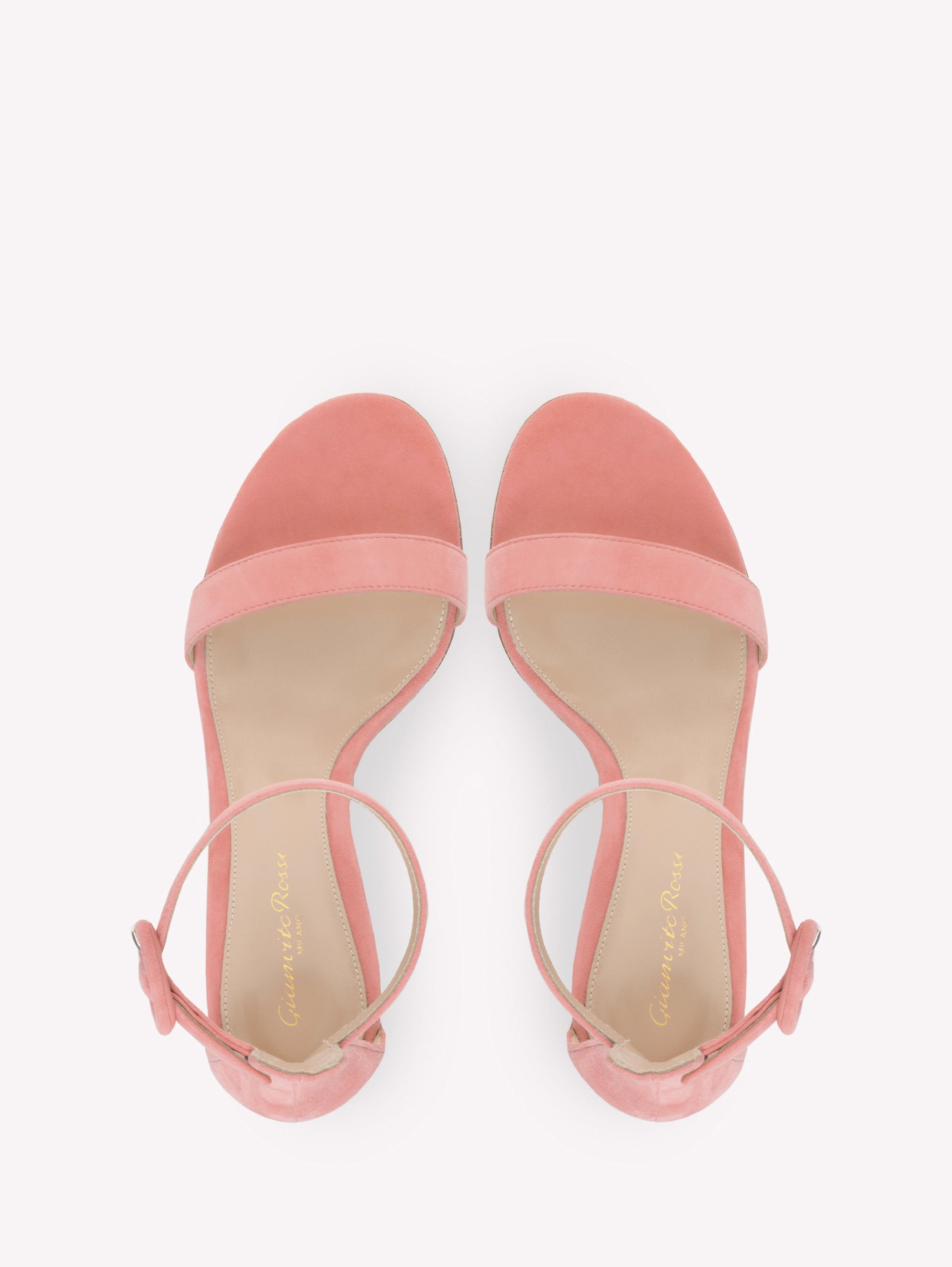 Sandales Portofino 70 en daim - Rose
