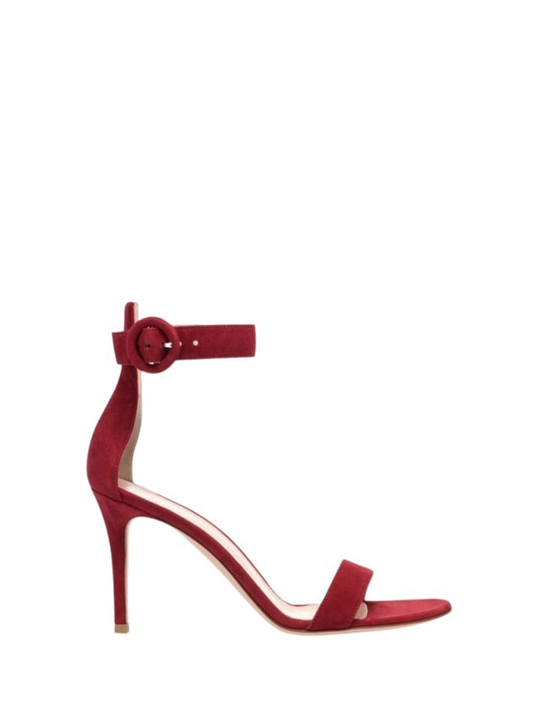 Sandales Portofino 85 en daim - Rouge