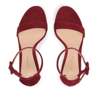 Sandales Portofino 85 en daim - Rouge