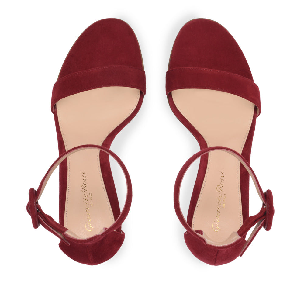 Sandales Portofino 85 en daim - Rouge