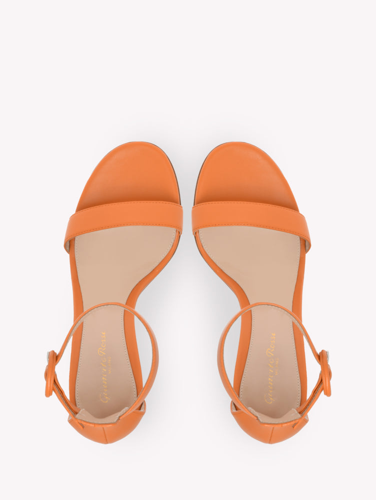 Sandales Portofino 85 en cuir lisse - Orange