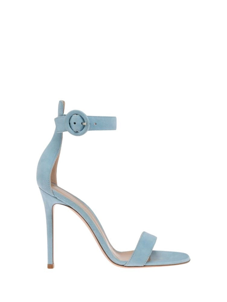 Sandales Portofino 105 en daim - Bleu