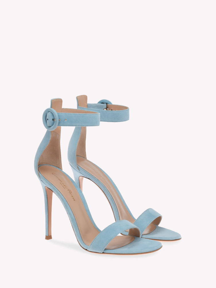 Sandales Portofino 105 en daim - Bleu