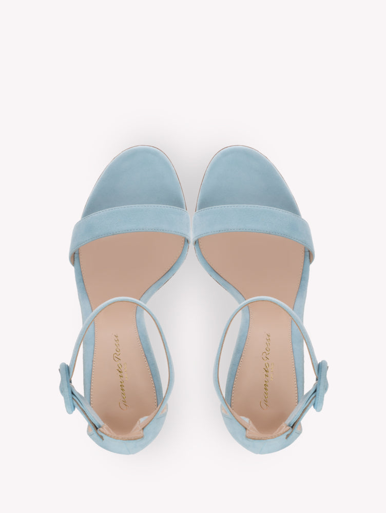 Sandales Portofino 105 en daim - Bleu