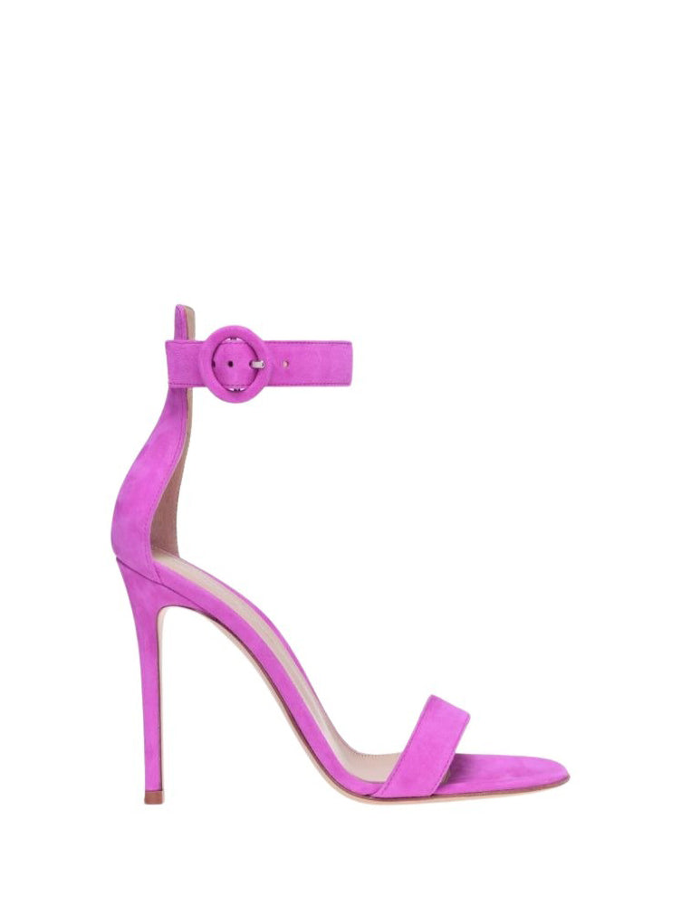 Sandales Portofino 105 en daim - Rose