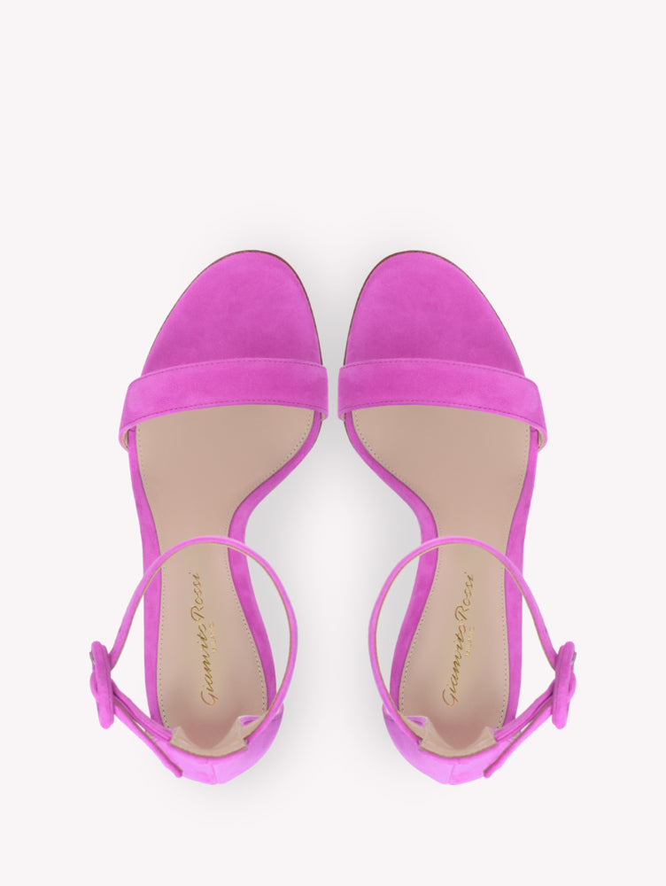 Sandales Portofino 105 en daim - Rose