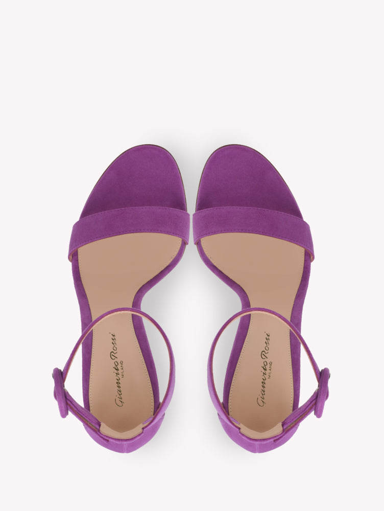Sandales Portofino 105 en daim - Violet