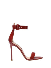 Sandales Portofino 105 en cuir lisse - Rouge