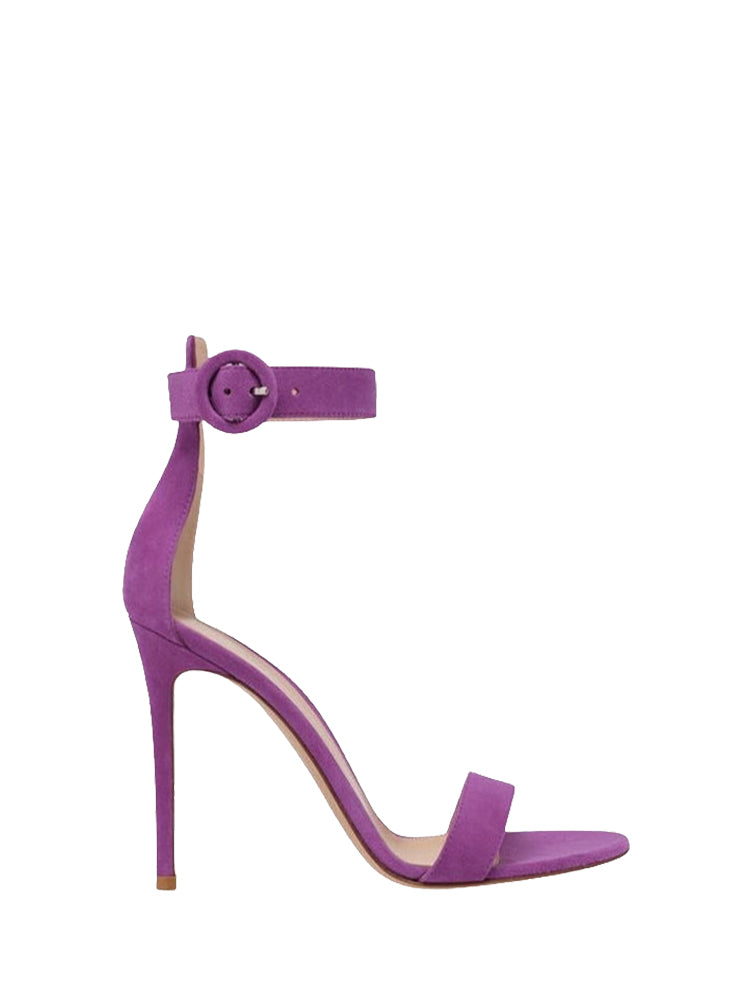Sandales Portofino 105 en daim - Violet
