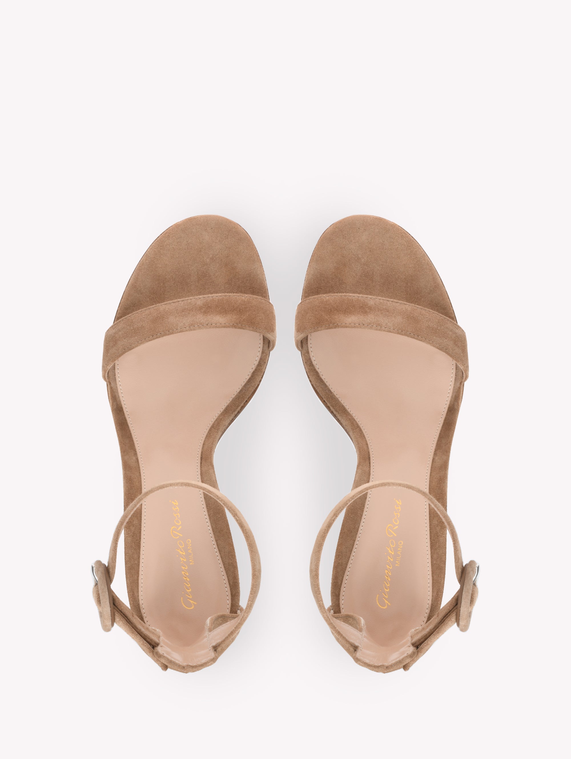 Sandales Versilia 85 en daim - Marron