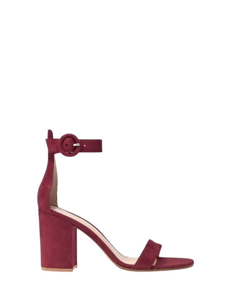Sandales Versilia 85 en daim - Rouge