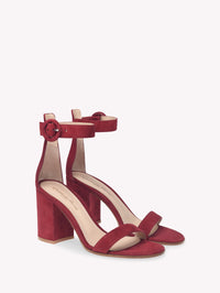 Sandales Versilia 85 en daim - Rouge